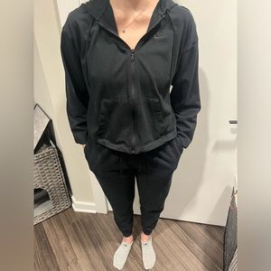 Nike sweat pants and matching zip up